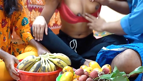 Amateur brunette stepsister with big round boobies and a small pussy