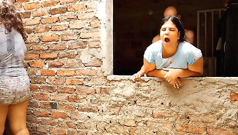 Indian stepdaughter is having a fantastic time with her stepdad