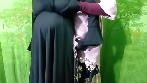 Indian porn video with a couple with a doggy style fuck