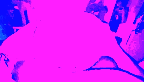 Indian stepsister in red light riding a black cock