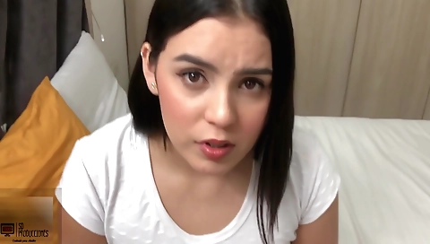 Brunette brunette in indian tanned dress and ass fucked