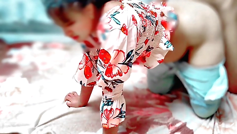 Indian brunette fucked in the village house in the home