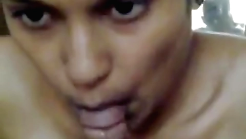 Indian girl with hairy pussy enjoys oral sex with a man