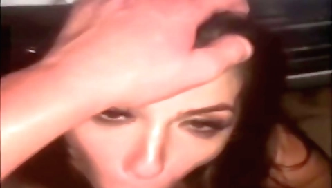 Brunette teen is getting fucked outdoors with a hot blowjob