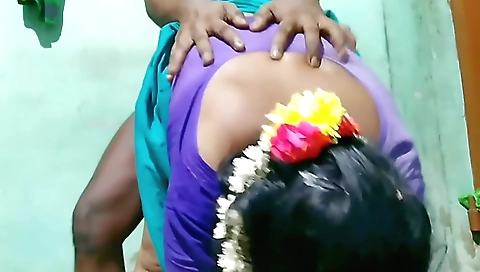 Hot teen in black bikini and sexy panties in doggy style