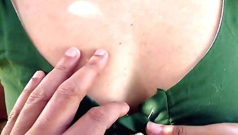 Indian hottie in inflatable on a beach getting fucked