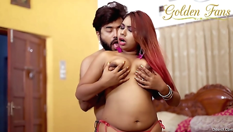 Red-haired milf takes her thick dick in the kitchen