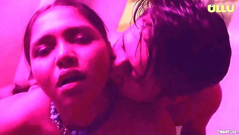 Beautiful brunette with big boobs is getting her phone