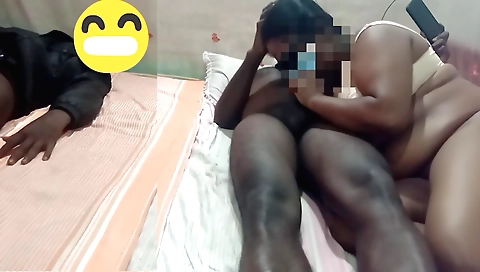 chubby babe with a huge stomach got fucked in her pussy