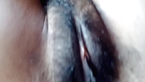 Indian naked girl in stockings is fucking solo in bed