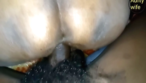 Indian uncle fucks a hairy brunette with a hard cock