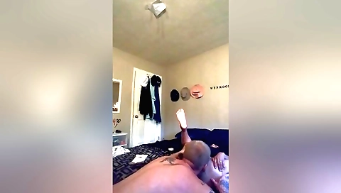 Busty brunette with a big booty is fucked in the bed