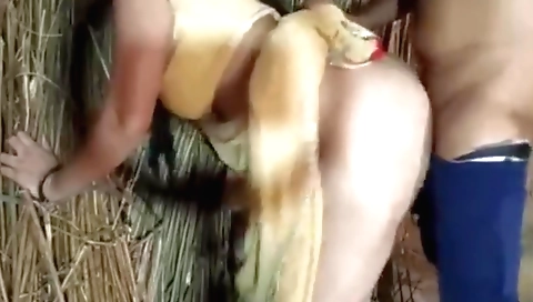 Indian girl takes a dick and gets fucked hard on her knees