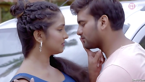 Gym teacher is giving a workout video for her students