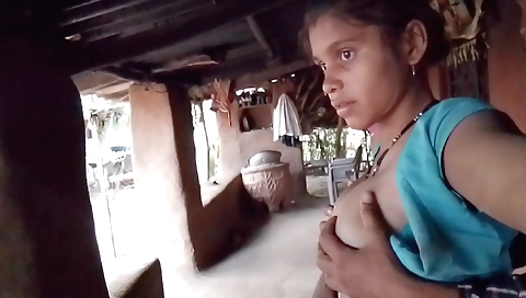 Brunette teen with a big ass and big tits gets off