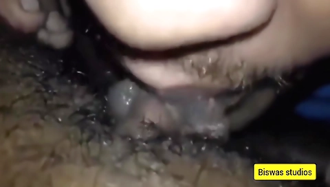 Indian hairy girl in sexy clothes enjoys her pussy