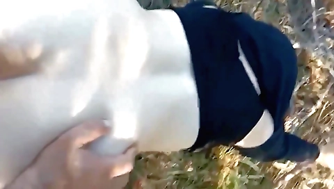 My stepsister and me are sharing the outdoor space