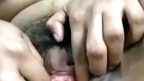 Sexy amateur video with a hairy indian brunette wife