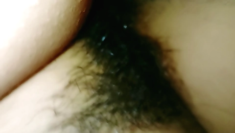 Sexy girl plays with her hairy pussy in a hardcore porn vid