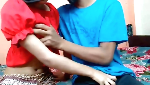 Handjob from my chubby wife when her hubby is home