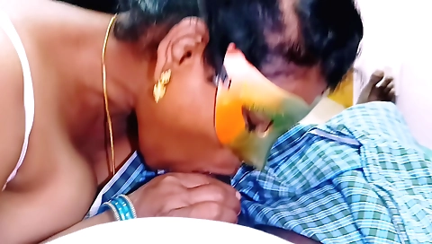 Indian threesome and homemade 3some with her hot husband