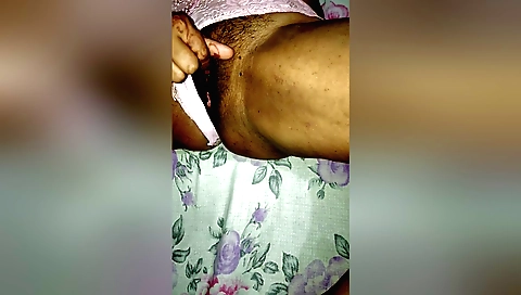 hairy Indian bhabhi 3d model in an amateur solo video