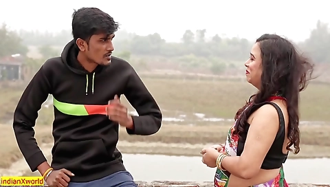 Indian mature girl gets covered in facial after sex