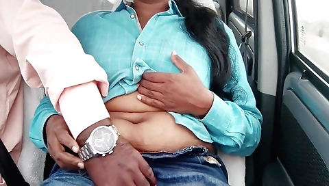 Big tits amateur teen with white dress fucking in bed