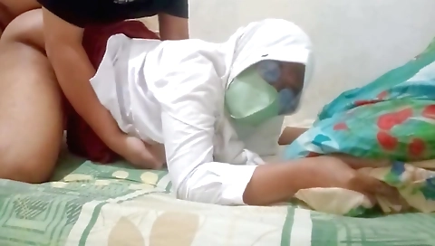 Indian horny teen with short hair gets back to work