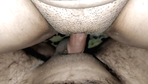 Busty brunette 18+ with black lingerie enjoys a great ride