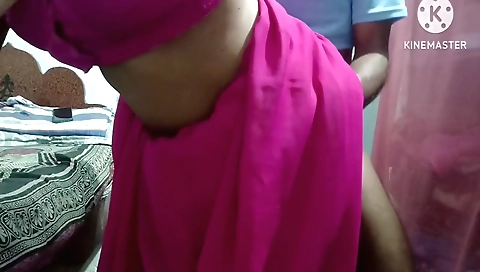 Indian couple filmed in their village and filmed them