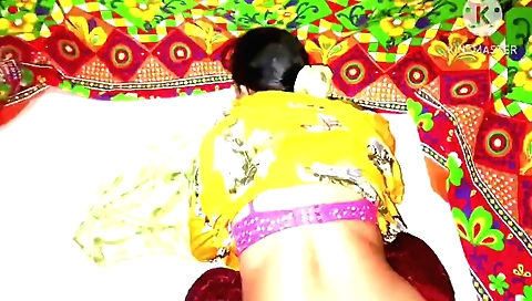 Indian brunette getting her pussy fucked in her bedroom