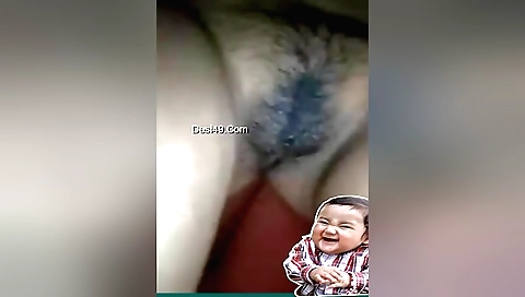 Hairy blonde girl has hairy ass in this solo porn video