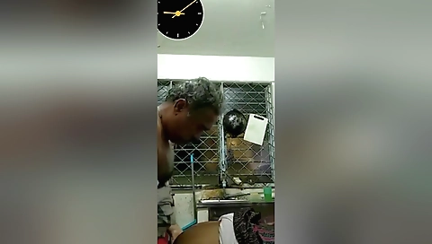 Webcam video showing a hot couple with a great view