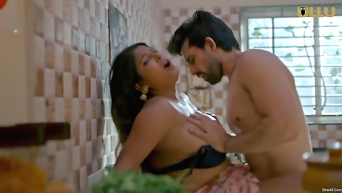 A fat brunette milf shows off her big ass and tits