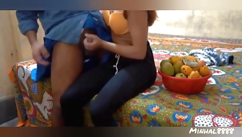 Indian brunette is fucked in her pussy in a web camera clip