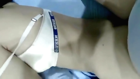 Amateur brunette girl and her lover play with each other