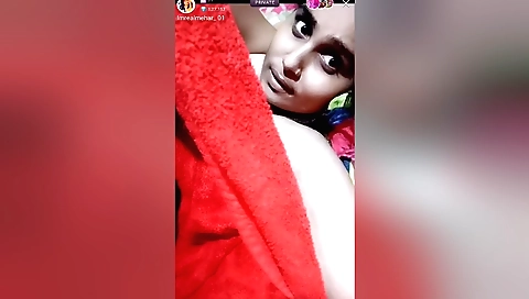 hairy brunette shows her hairy pussy and a big boobed ass