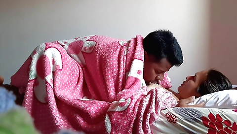 Stunning brunette with a perfect body fucks her stepsister