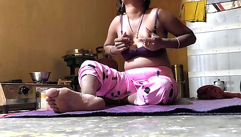 Indian couple is doing something with her stepbrother-in-law